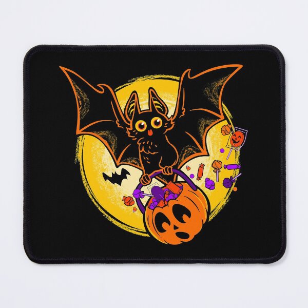 Item preview, Cute Halloween Blep Bat with Pumpkin Pail designed and sold by ctkrstudio.