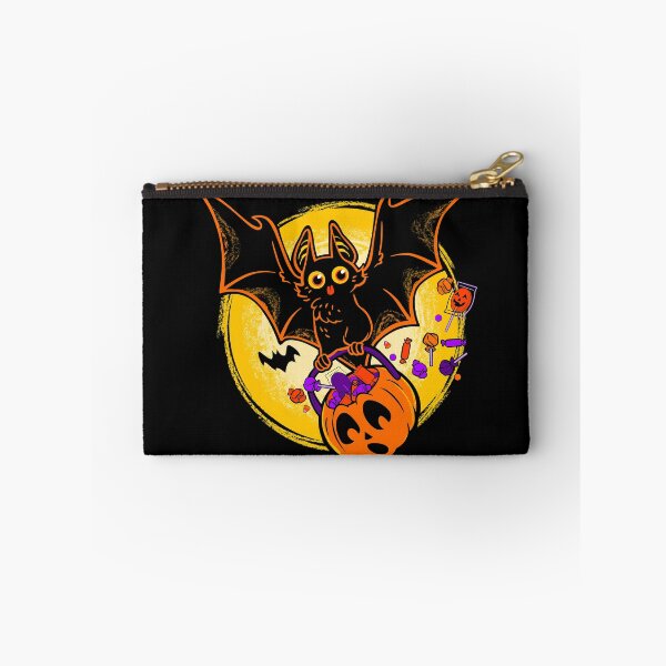 Item preview, Cute Halloween Blep Bat with Pumpkin Pail designed and sold by ctkrstudio.