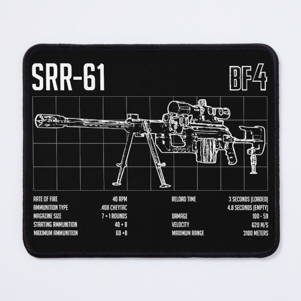 Bf4 Battlefield 4 Srr 61 Mouse Pad For Sale By Lojafps Redbubble