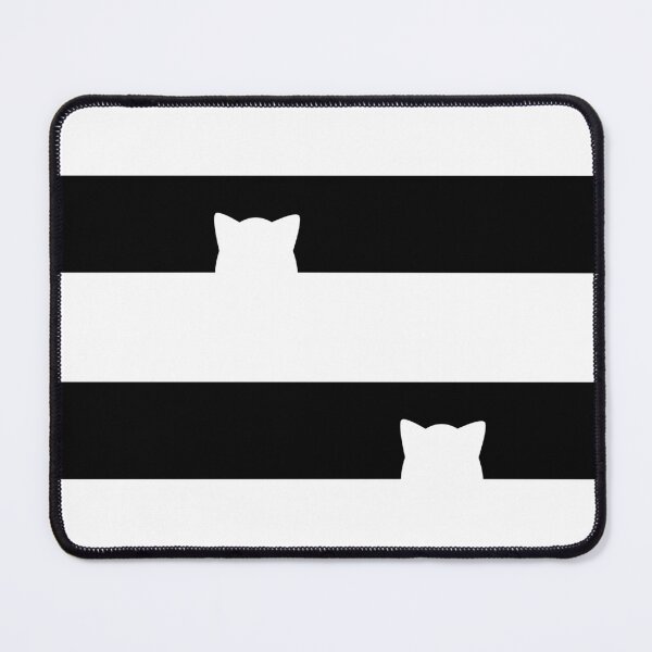 Item preview, Kitty Silhouette Stripes Thick designed and sold by Linz10z.