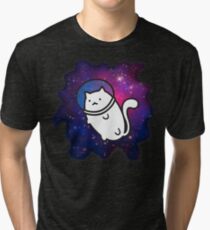 Fat Cat in Space 1 Tri-blend T-Shirt