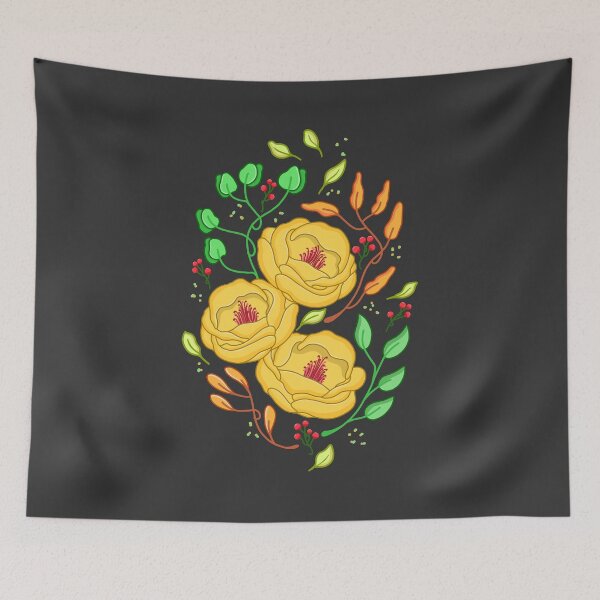 Item preview, Yellow Roses Floral designed and sold by ethnicdrawing.