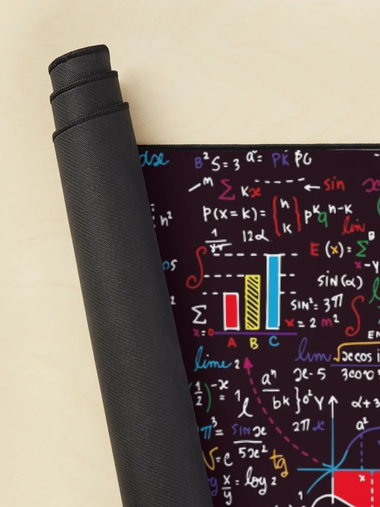Thumbnail 2 of 5, Mouse Pad, Colorful Math Formulas designed and sold by BluePlanet.
