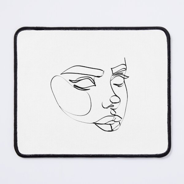 Item preview, Continuous line female portrait. Minimalist one line drawn face designed and sold by AriadnaArt.