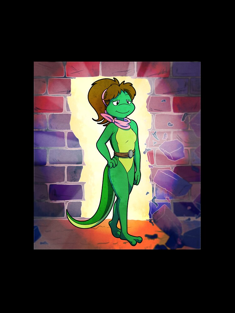 Thumbnail 7 of 7, Oversized T-Shirt, SpeekyGeeky Original Art Mona Lisa (Fred Wolf TMNT Animated Series Inspired) designed and sold by SpeekyGeeky.