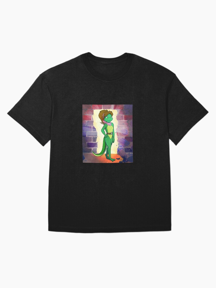Thumbnail 3 of 7, Oversized T-Shirt, SpeekyGeeky Original Art Mona Lisa (Fred Wolf TMNT Animated Series Inspired) designed and sold by SpeekyGeeky.