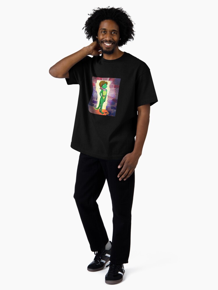 Thumbnail 4 of 7, Oversized T-Shirt, SpeekyGeeky Original Art Mona Lisa (Fred Wolf TMNT Animated Series Inspired) designed and sold by SpeekyGeeky.