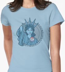 Nasty Lady Liberty Women's Fitted T-Shirt