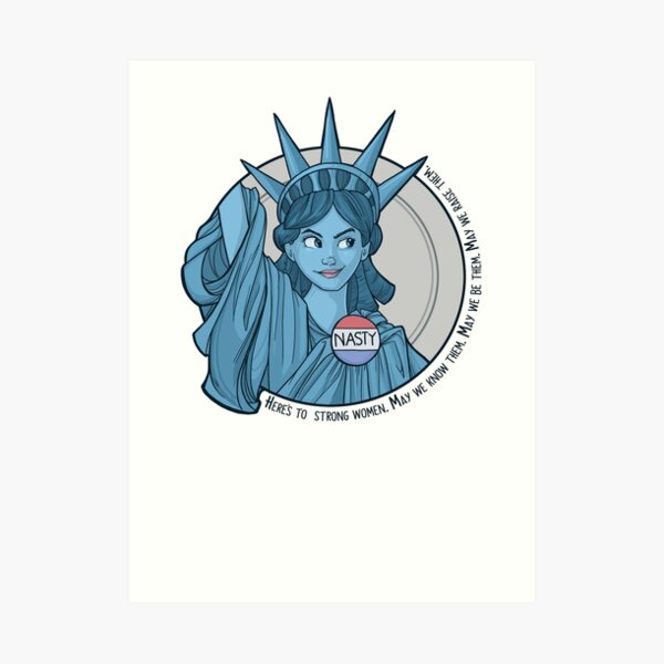 Nasty Lady Liberty Art Print