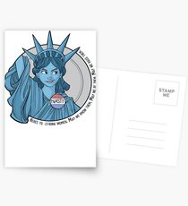 Nasty Lady Liberty Postcards