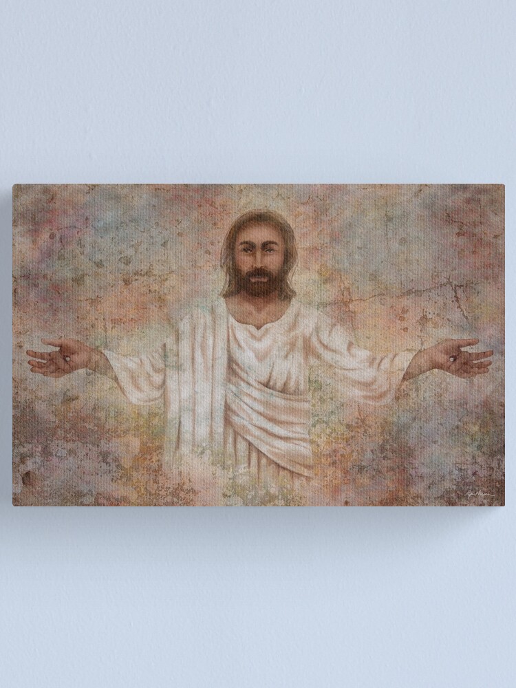 Thumbnail 1 of 3, Canvas Print, The Resurrection and the Life designed and sold by aprilmoen.
