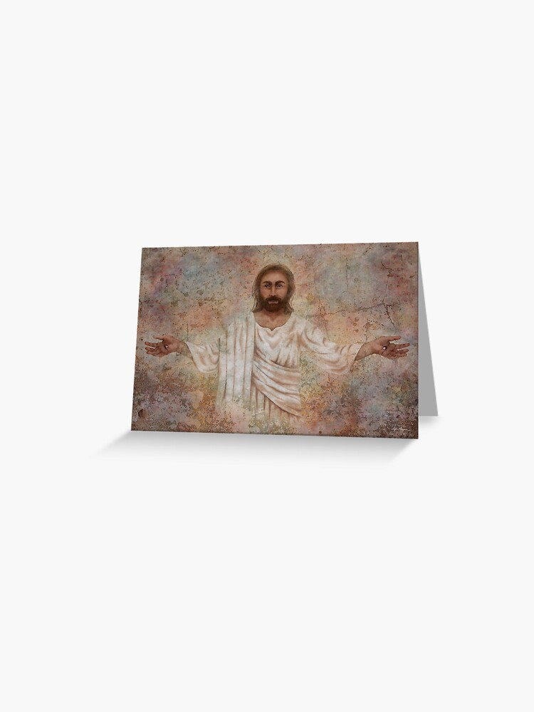 Thumbnail 1 of 2, Greeting Card, The Resurrection and the Life designed and sold by aprilmoen.