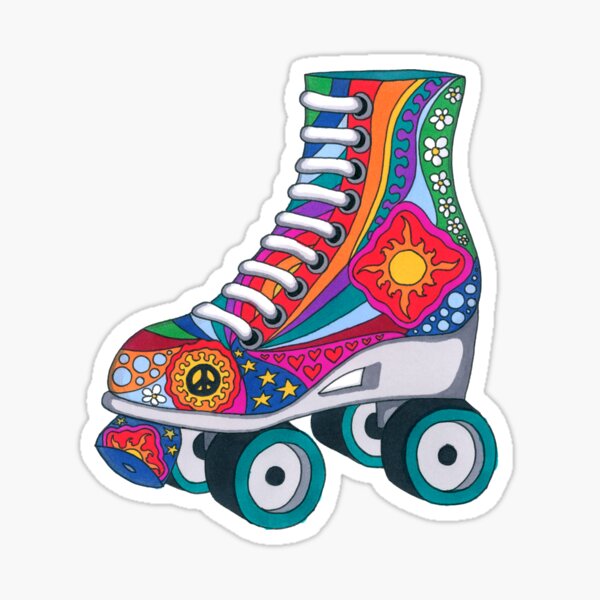 Item preview, Psychedelic Rollerskate designed and sold by Kellie Espie Art.