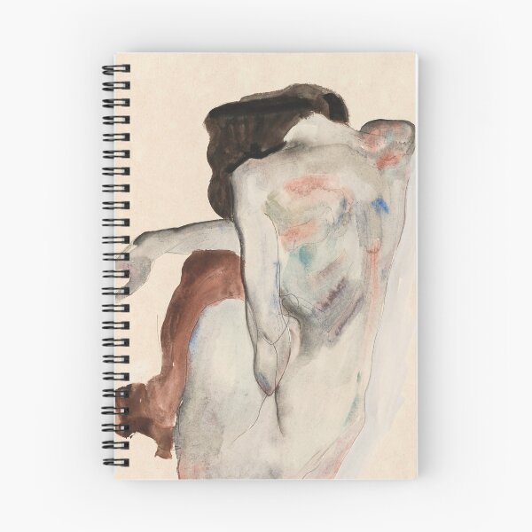 Item preview, EGON SCHIELE - Naked lady. Crouching Nude in Shoes and Black Stockings, Back View 1912 designed and sold by artdesignco.
