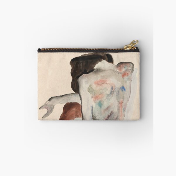 Item preview, EGON SCHIELE - Naked lady. Crouching Nude in Shoes and Black Stockings, Back View 1912 designed and sold by artdesignco.