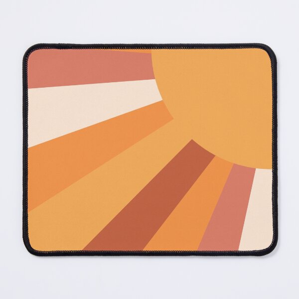 Vista previa del artículo con la obra «Rayos de sol retro otoñales en cálidos tonos terracota tierra», diseñado y vendido por kierkegaard.