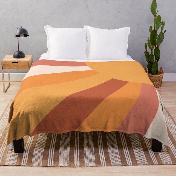 Item preview, Retro Autumn Sun Rays in Warm Terracotta Earth Tones  designed and sold by kierkegaard.