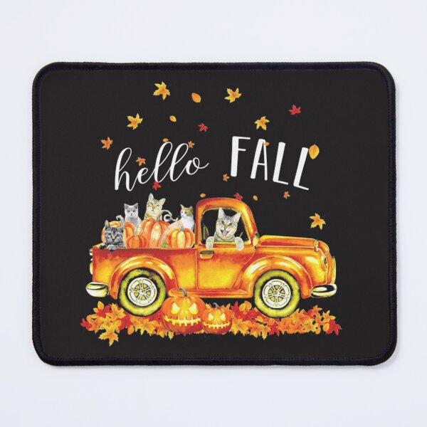 Item preview, Halloween Hello Fall Cat  designed and sold by ChrisHoffmanArt.