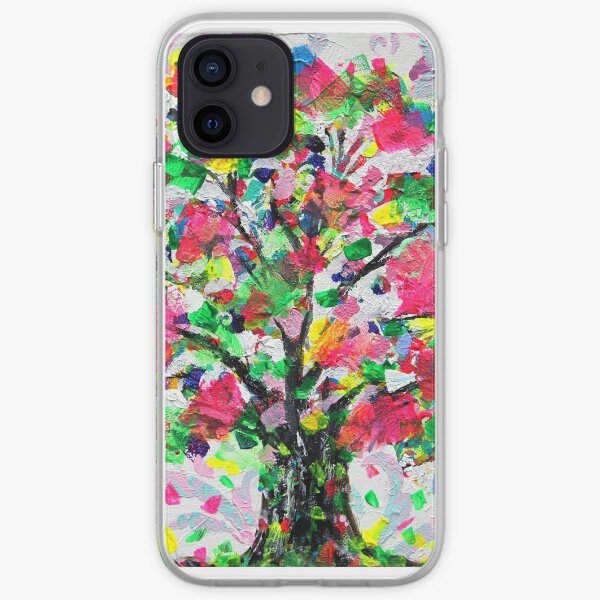 Happy Tree by Jan Marvin iPhone Soft Case