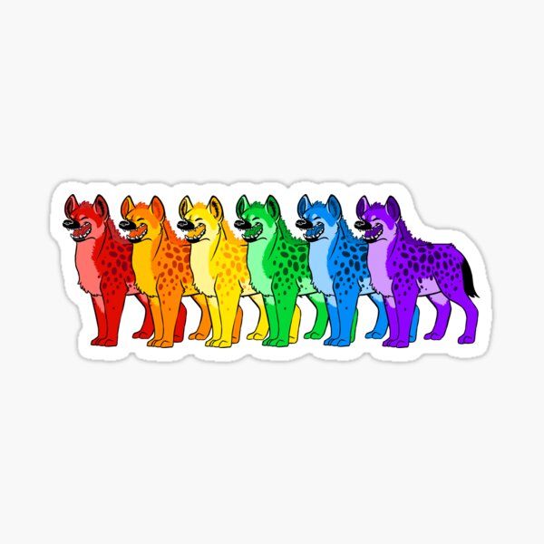 Item preview, Hyena Rainbow  designed and sold by SkyTea.