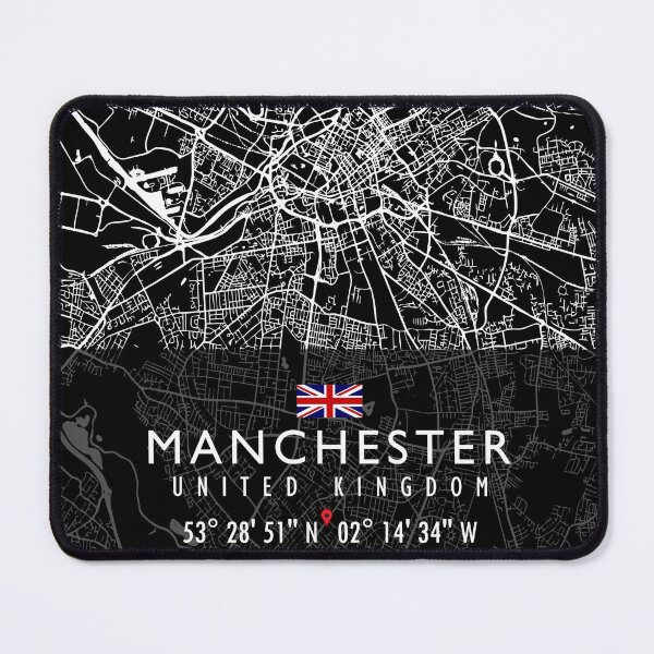 Item preview, MANCHESTER MAP UNITED KINGDOM designed and sold by hatimelhag.