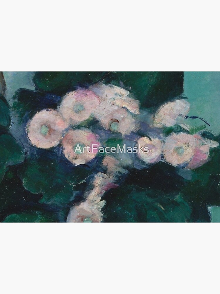 Impressionist Blooms Pink and Green Detail by ArtFaceMasks