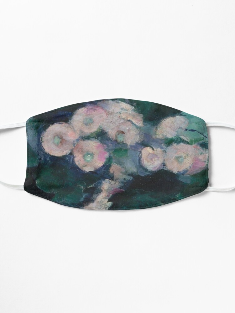 Alternate view of Impressionist Blooms Pink and Green Detail Mask