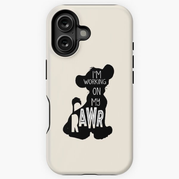 Aperçu de l'œuvre Je travaille sur mon rugissement, Lion King Design créée et vendue par OmekaCases.