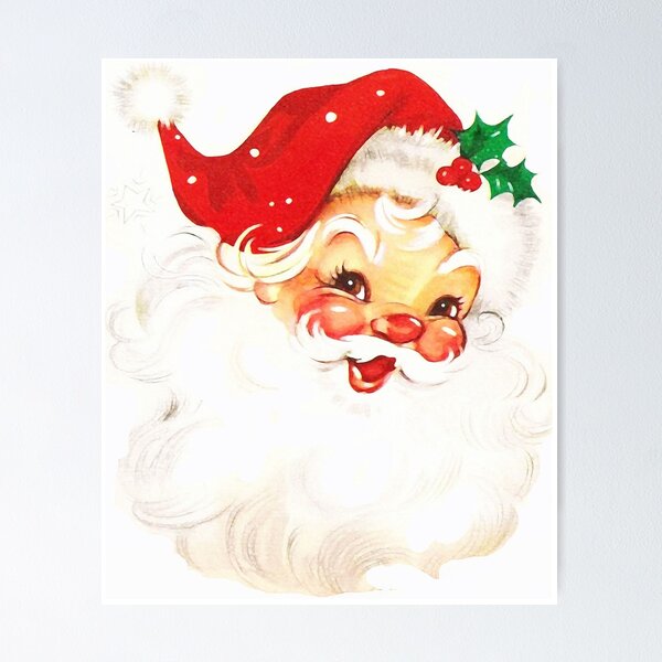 Item preview, Vintage Santa Smile designed and sold by SantaFredNY.
