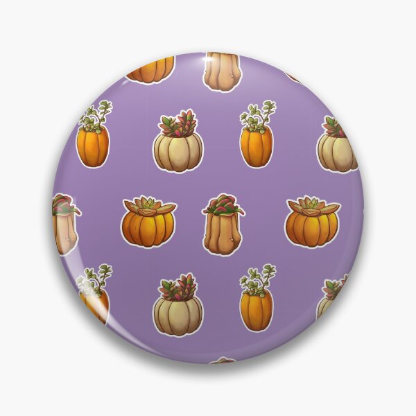 Item preview, Succulent Pumpkins Fall Purple Pattern designed and sold by MichaelHoweArts.