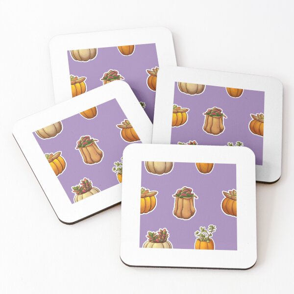 Item preview, Succulent Pumpkins Fall Purple Pattern designed and sold by MichaelHoweArts.