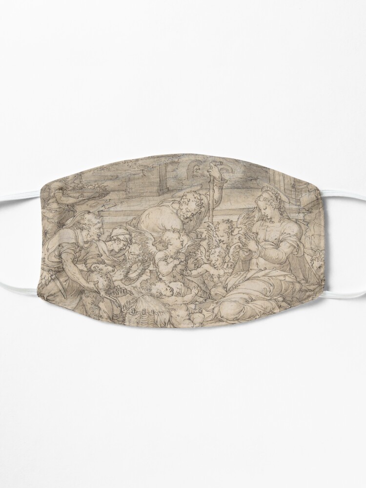 Alternate view of Classic Line Drawing Feast Detail Scene Mask