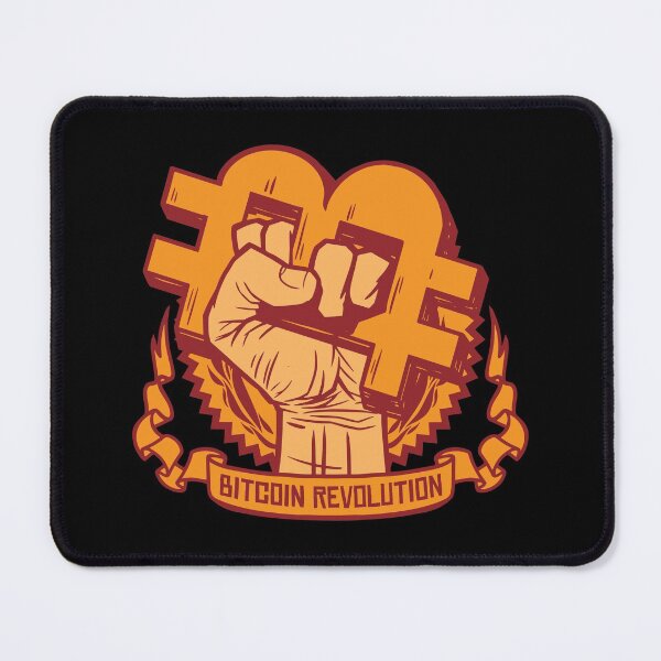 Item preview, Bitcoin (BTC) Cryptocurrency Revolution Fist designed and sold by MadMando.