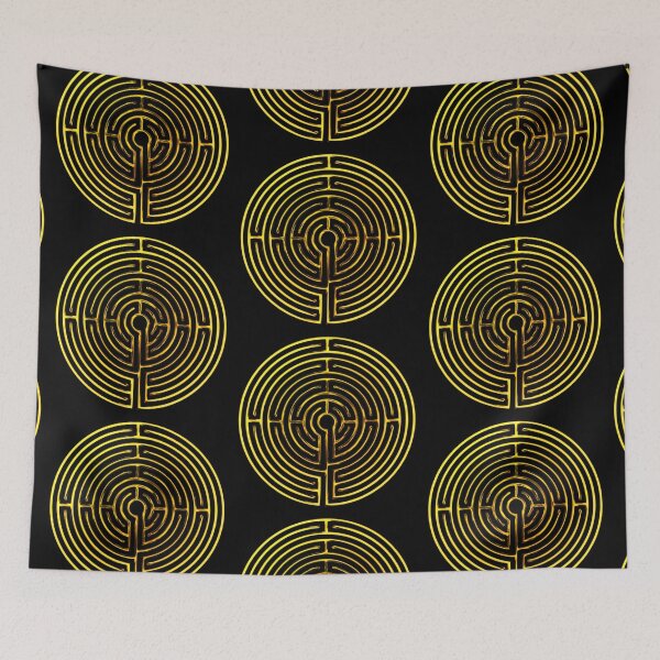 Item preview, Gold Effect Classic Labyrinth designed and sold by kernowerno.