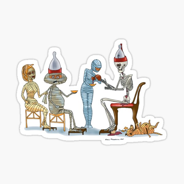 Mr Mummific's Dinner Party Sticker