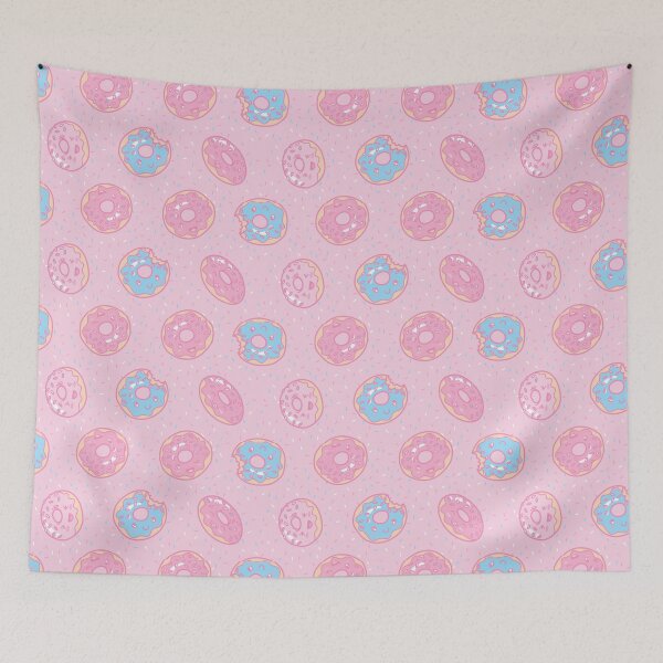 Item preview, Cute Kawaii donut print pastel designed and sold by TheArtDesk.