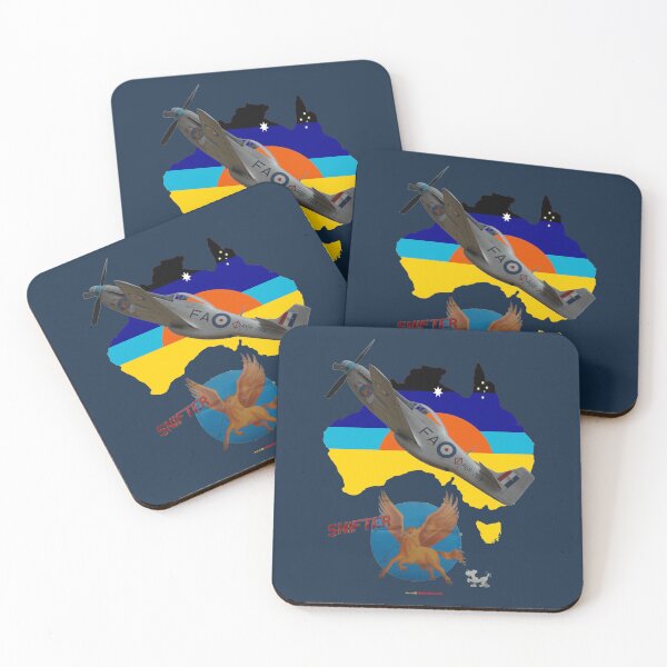 Item preview, Map & Nose Art Design - Mustang VH-MFT Snifter designed and sold by muz2142.