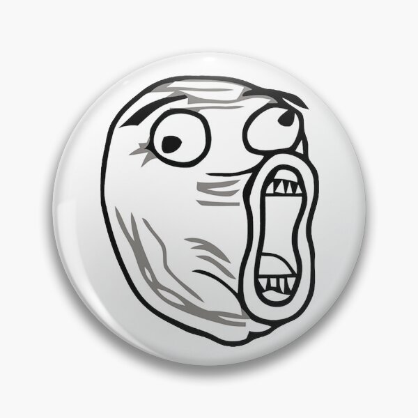 Troll face meme angry mad reaction face Sticker for Sale by IloveMonsters