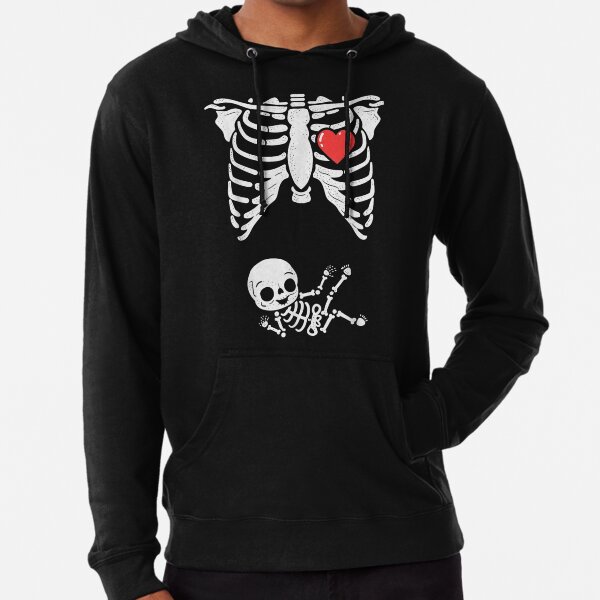 New Skeleton Hoodie Zip-Up Kids Hoodies Halloween Costume scary ghost funny bone 