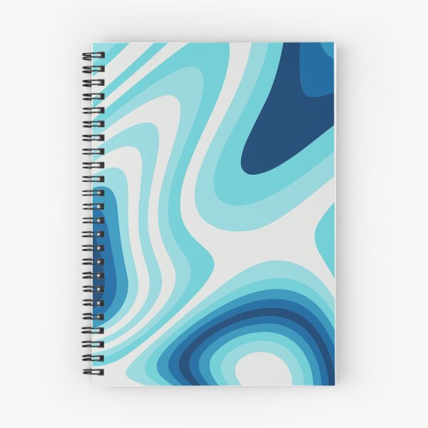 Item preview, Blue and Cyan Abstract Liquid Grooves  designed and sold by patternsoup.