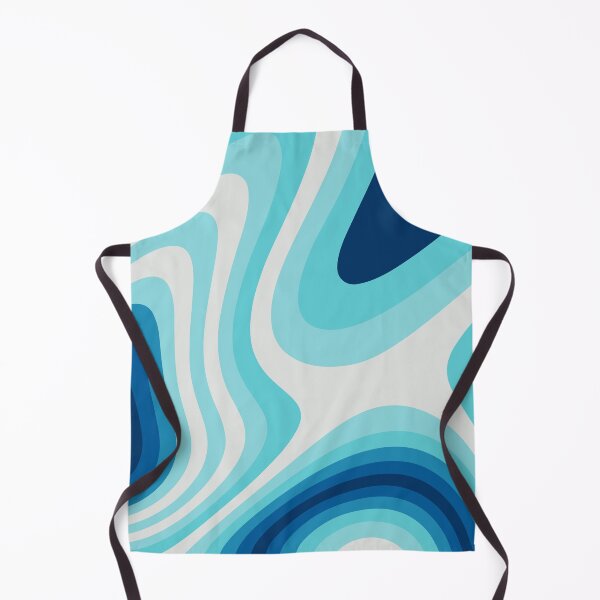 Item preview, Blue and Cyan Abstract Liquid Grooves designed and sold by patternsoup.