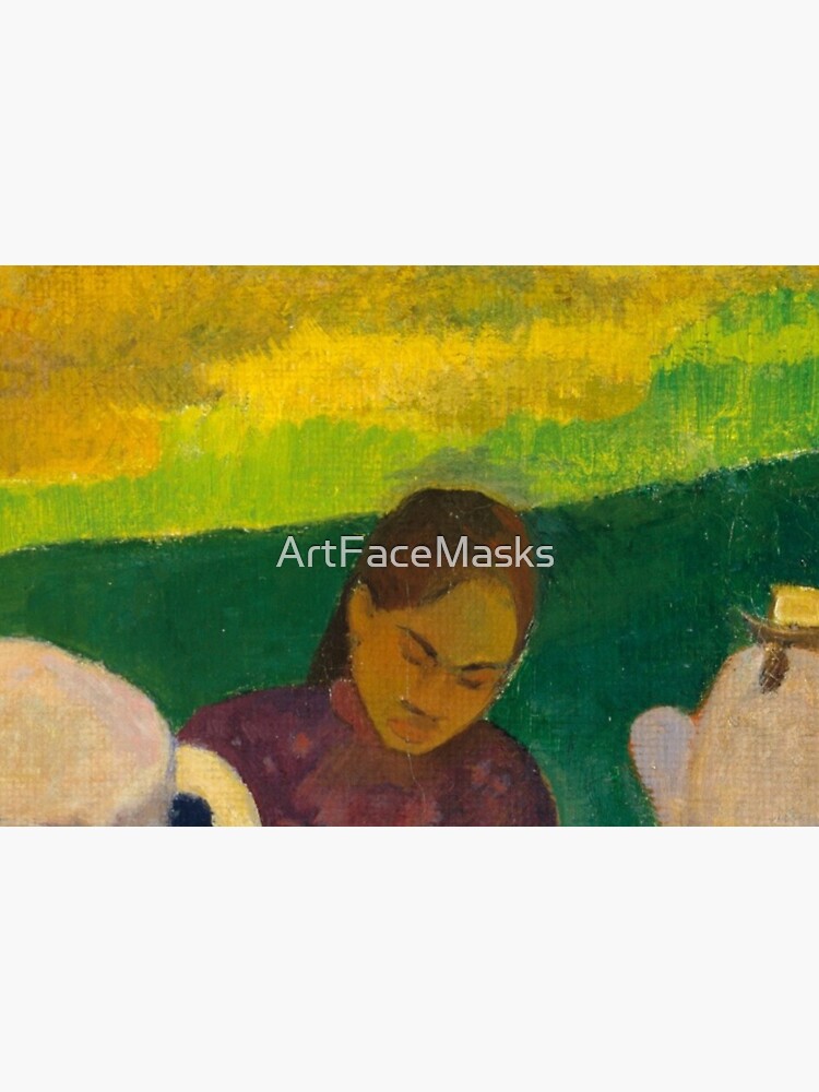Gaugin Detail of Lady at Picnic by ArtFaceMasks