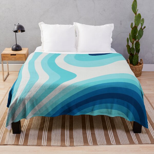 Item preview, Blue and Cyan Abstract Liquid Grooves  designed and sold by patternsoup.