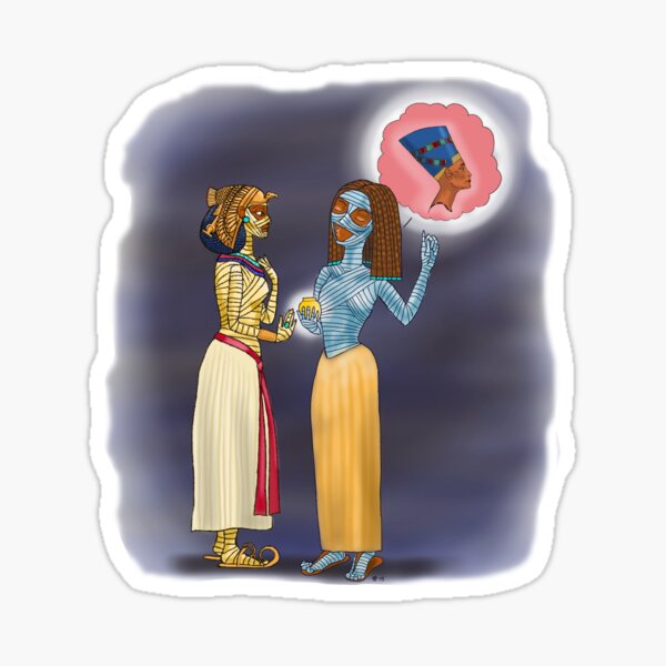 Mr Mummific's Missus shopping Sticker