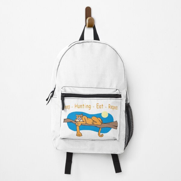 Item preview, Sleep hunting eat repeat funny cat sleeping on tree designed and sold by uta917.