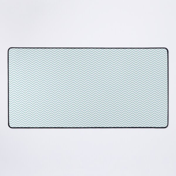 Blue Chevron Desk Mat