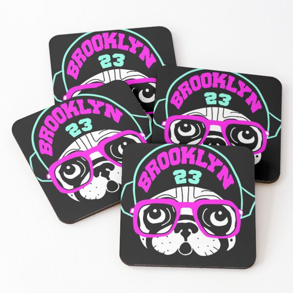 Item preview, Brooklyn Spike Pug Pink & Teal Retro  designed and sold by Trounce048.
