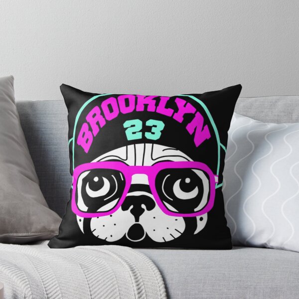 Item preview, Brooklyn Spike Pug Pink & Teal Retro  designed and sold by Trounce048.