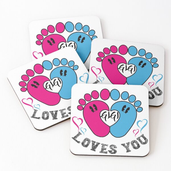 Item preview, Pink or blue gigi loves you designed and sold by Genjitsu-Art.