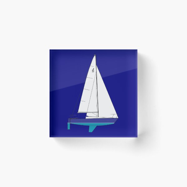 J/24 Sailboat Acrylic Block